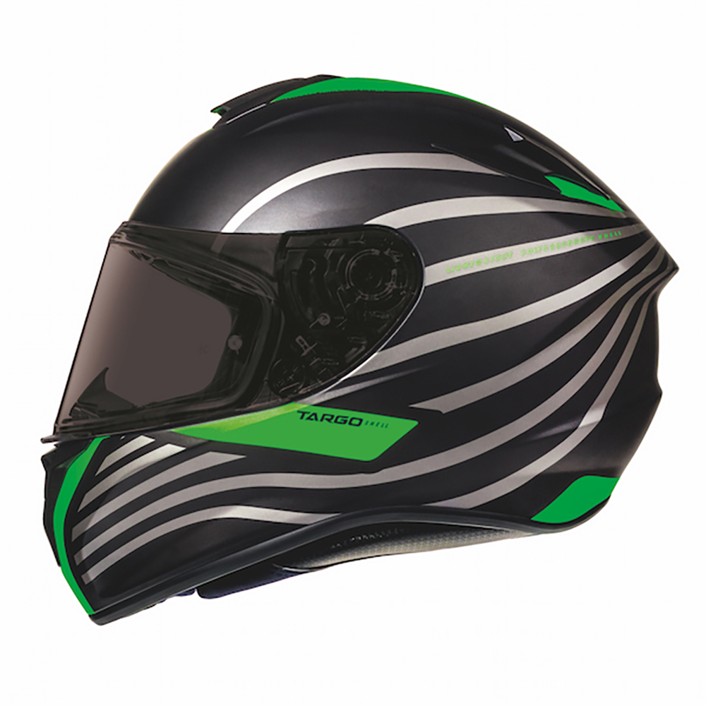 MT Helmets MT Targo Doppler Matt Black & Green